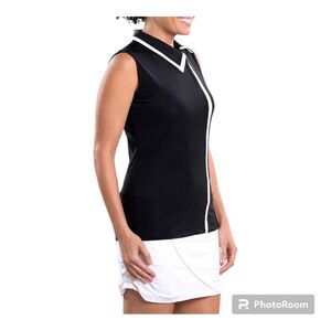 SwingDish Women's Kelly Sleeveless Golf Polo XXL